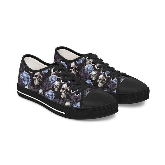 Floral Skull Low-Tops Women