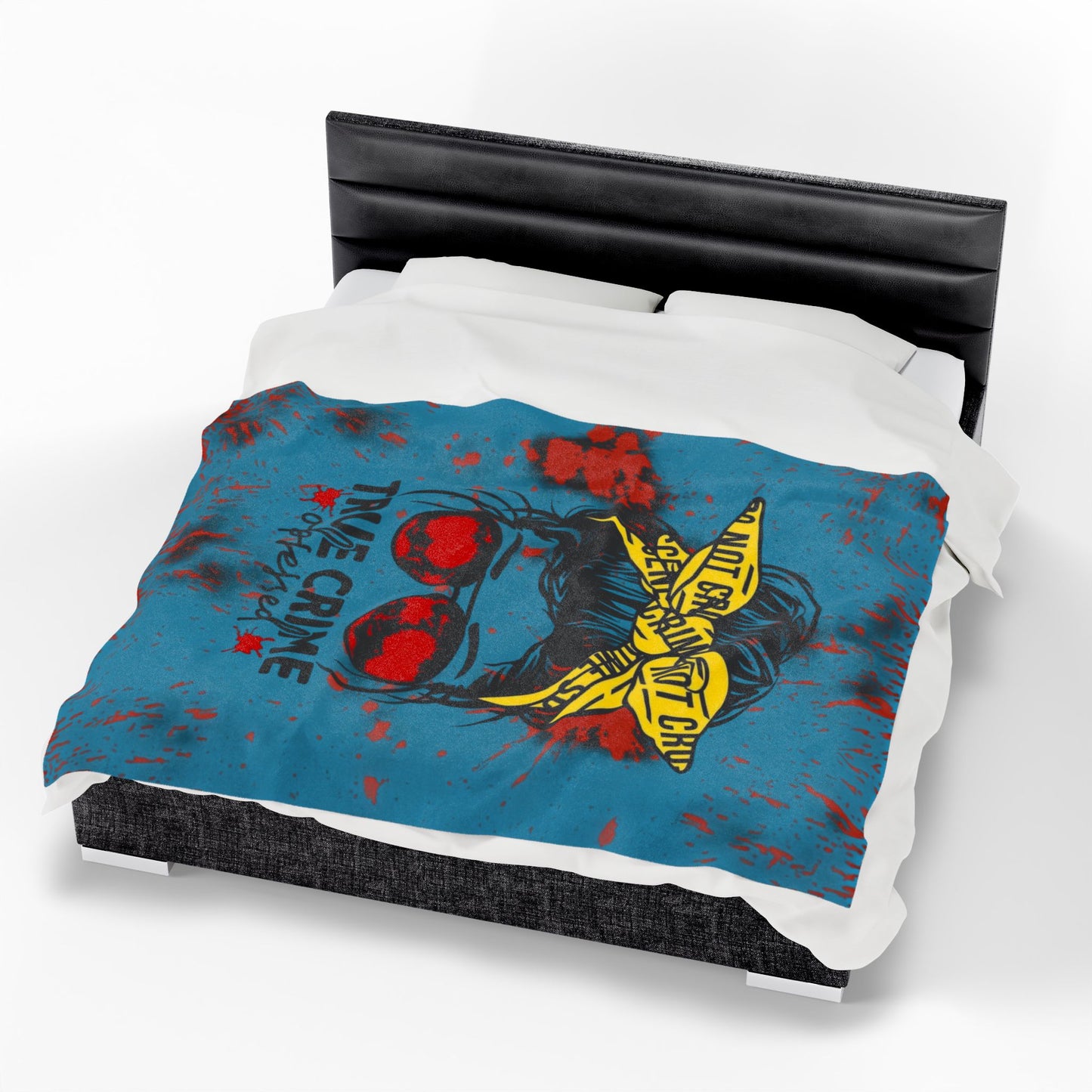 True Crime Obsessed Velveteen Plush Blanket