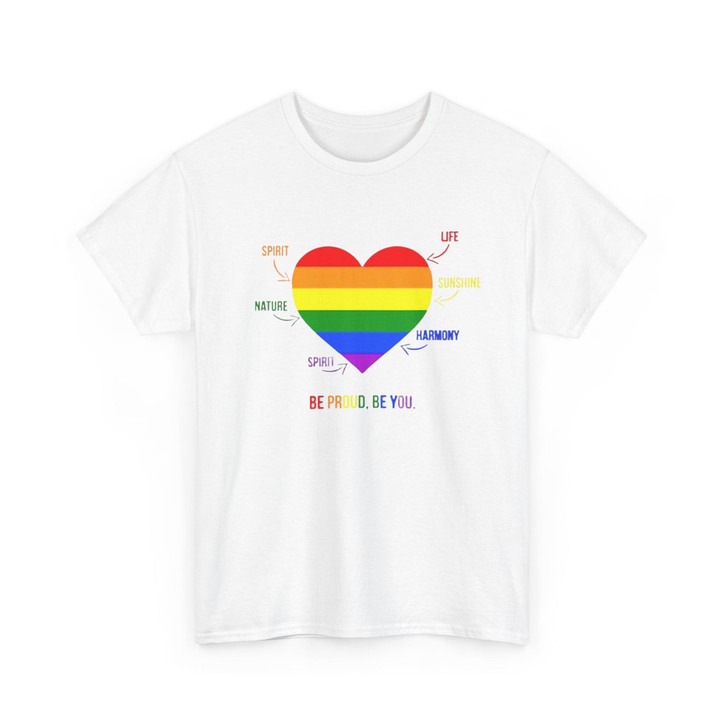 Be Proud, Be You – Rainbow Heart