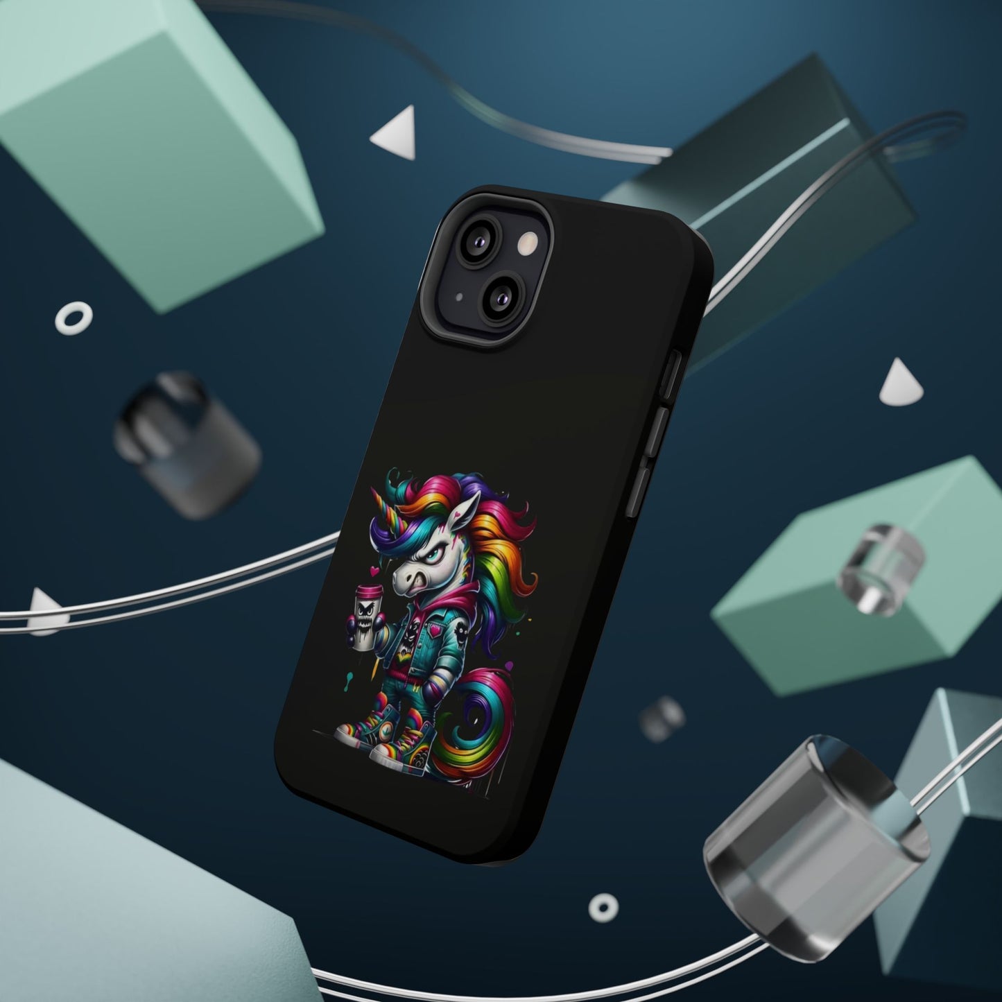 Colorful Unicorn Magnetic Tough Case - iPhone