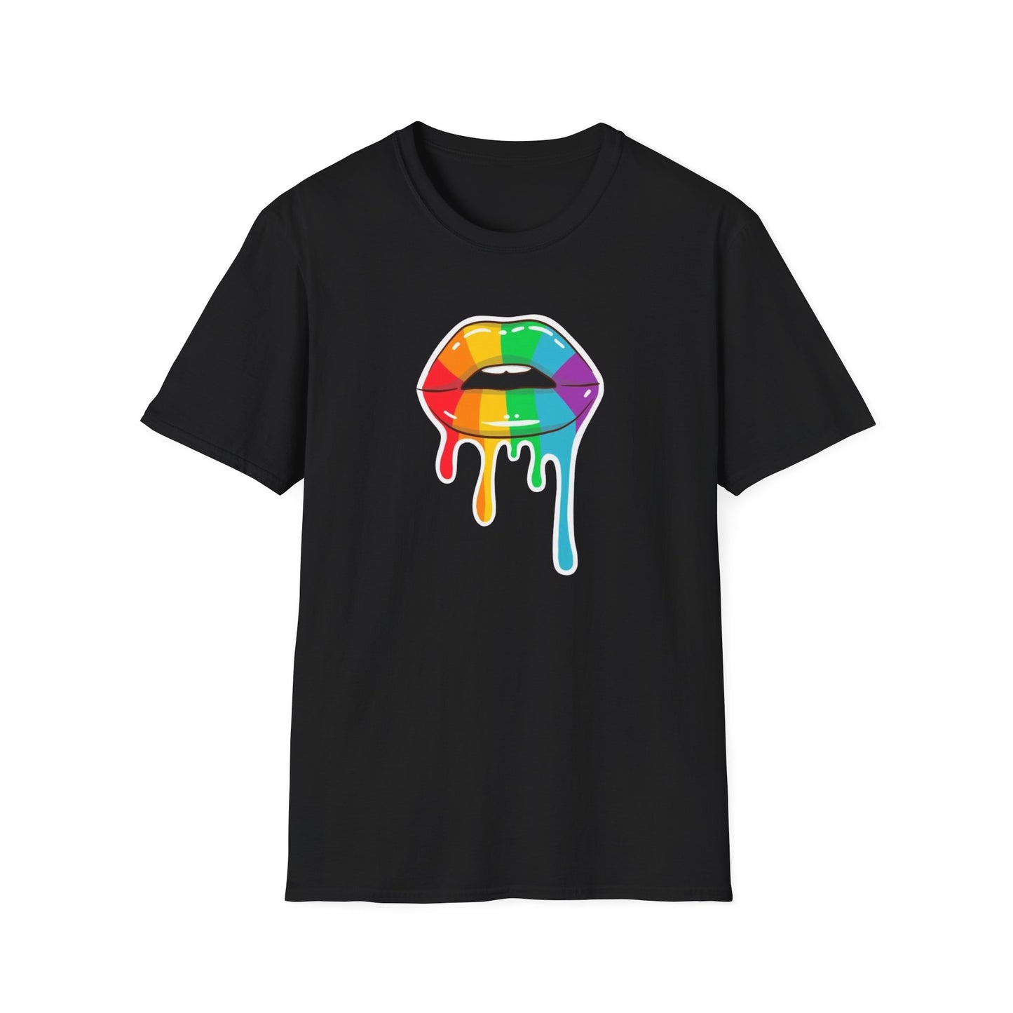 Rainbow Drip Lips