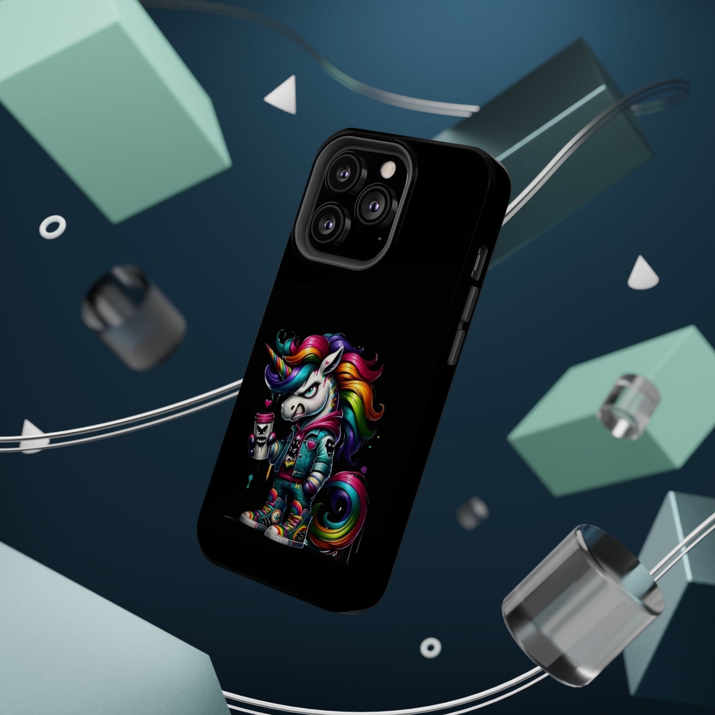 Colorful Unicorn Magnetic Tough Case - iPhone