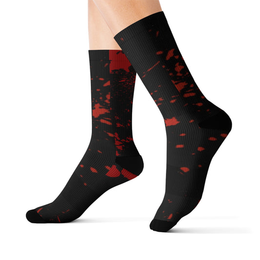 Blood Splatter Socks