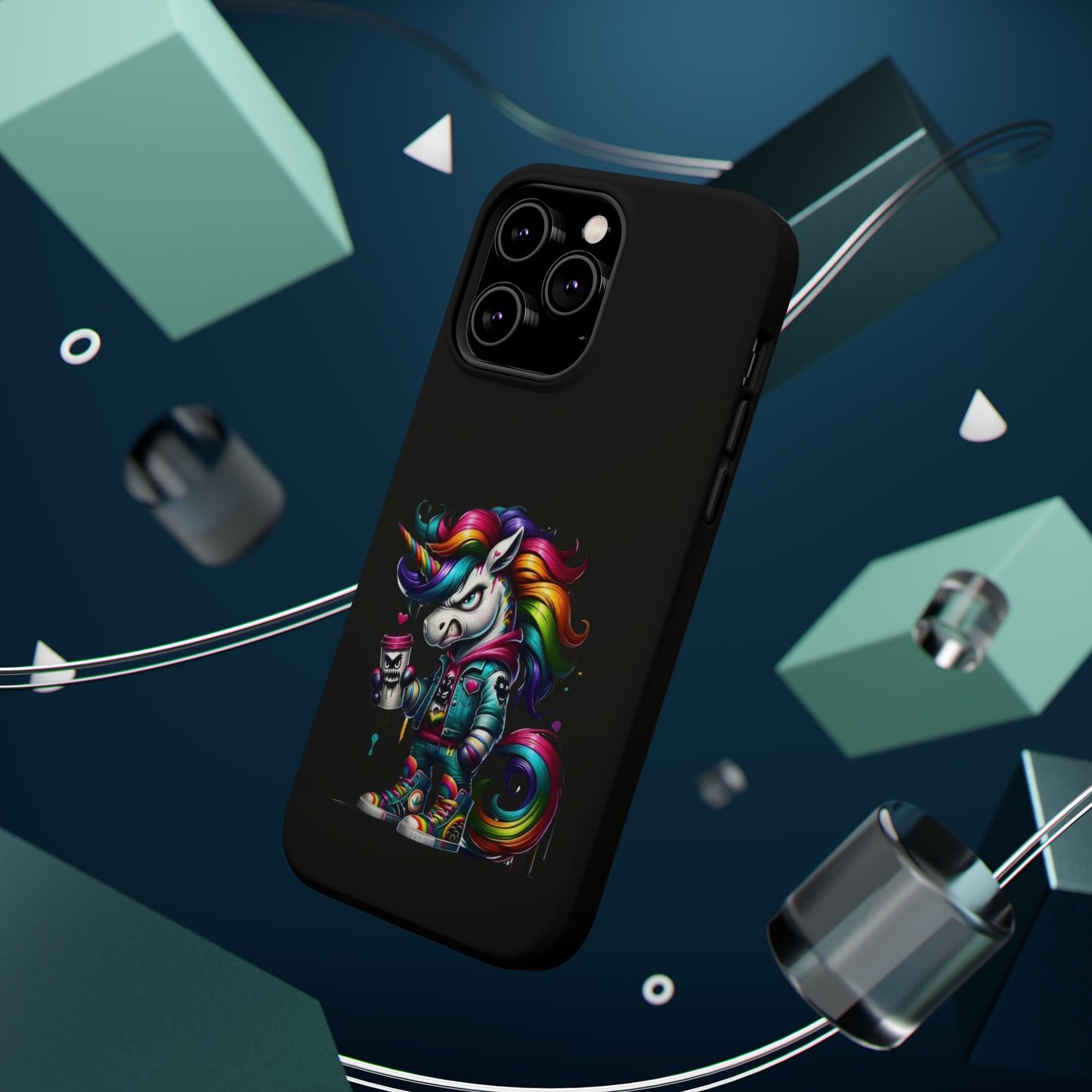 Colorful Unicorn Magnetic Tough Case - iPhone