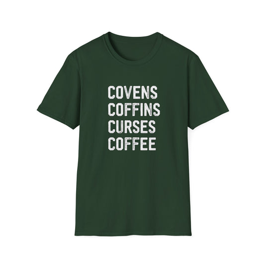 Covens. Coffins. Curses. Coffee.