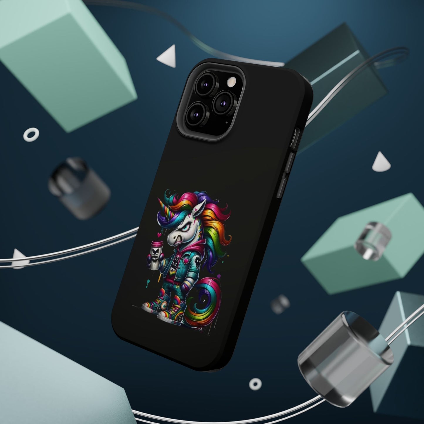 Colorful Unicorn Magnetic Tough Case - iPhone