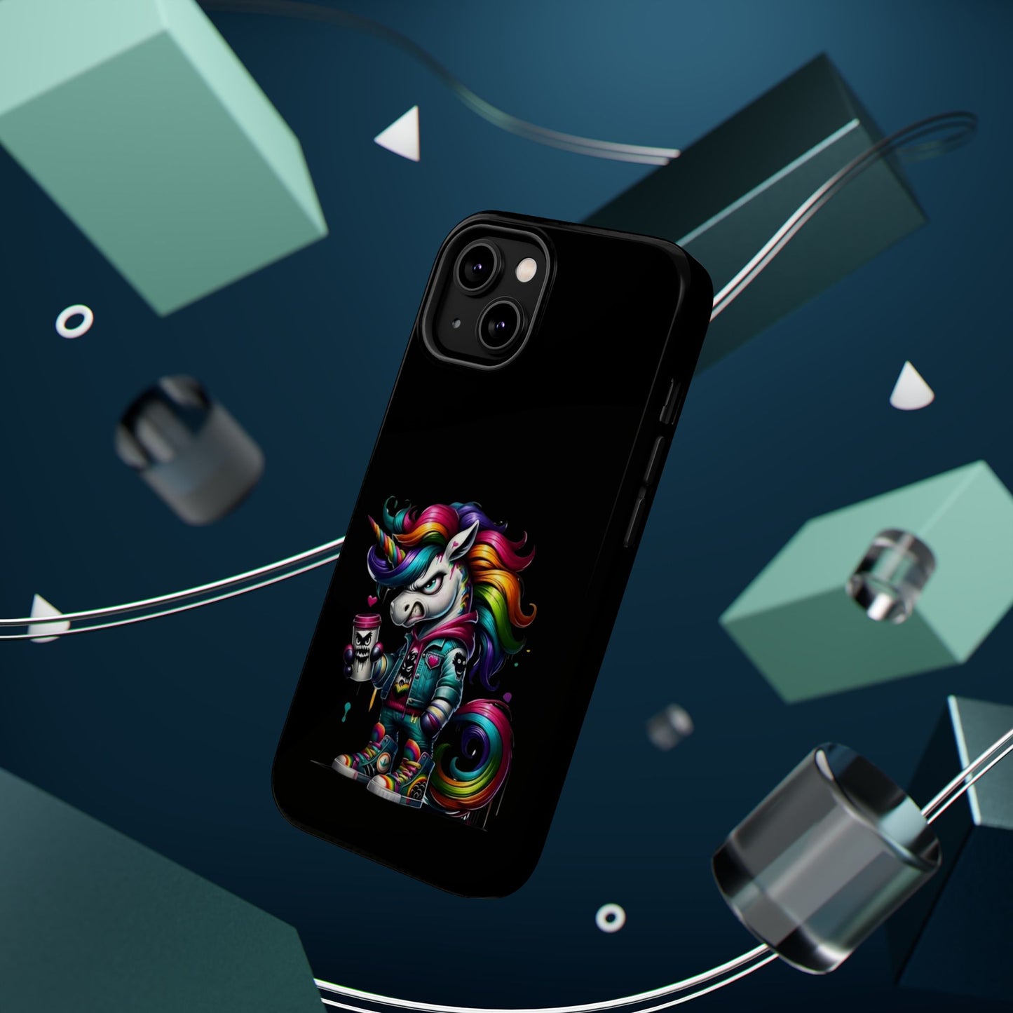 Colorful Unicorn Magnetic Tough Case - iPhone