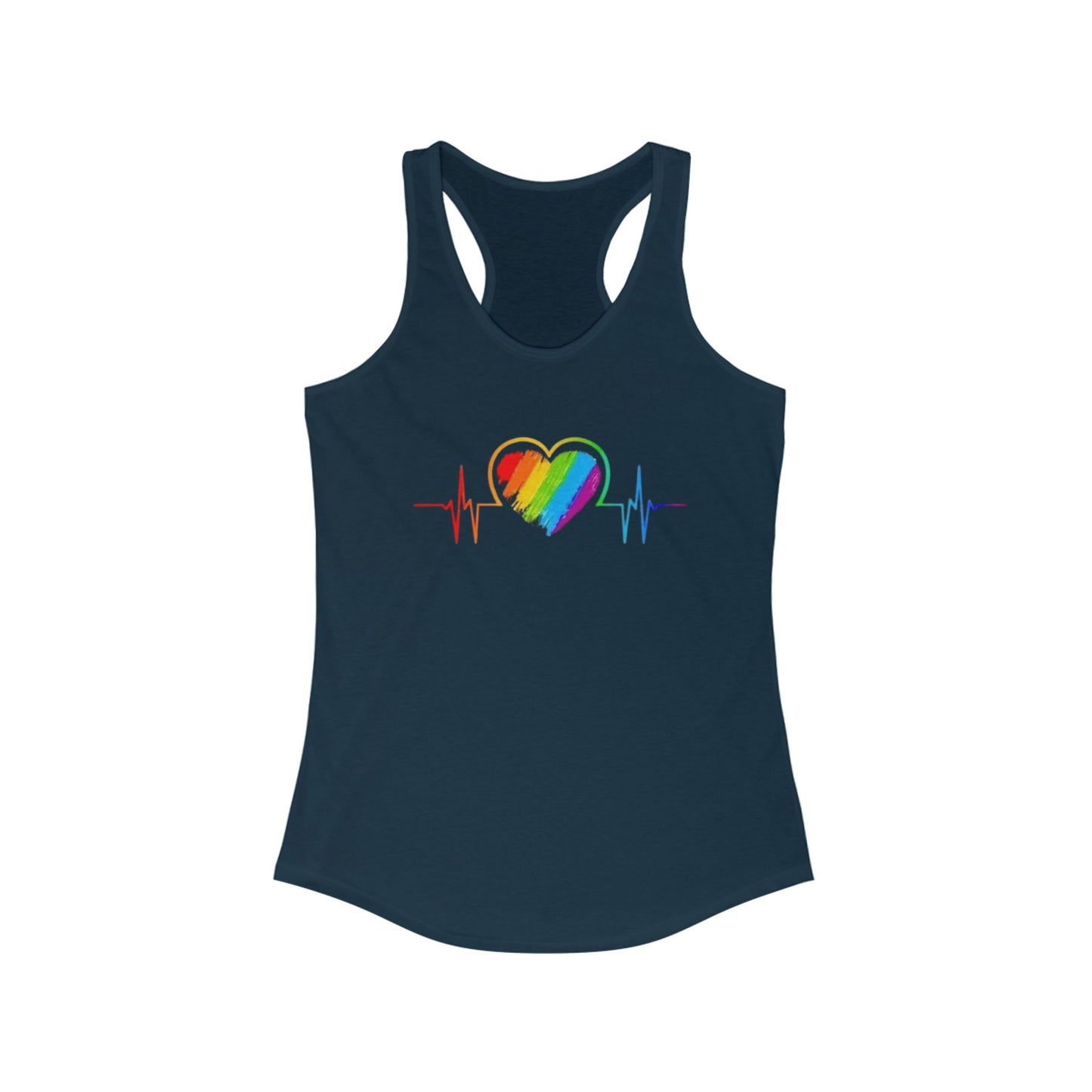 Pride Heartbeat Racerback Tank