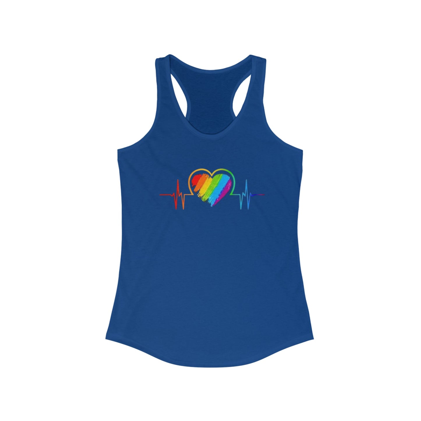 Pride Heartbeat Racerback Tank