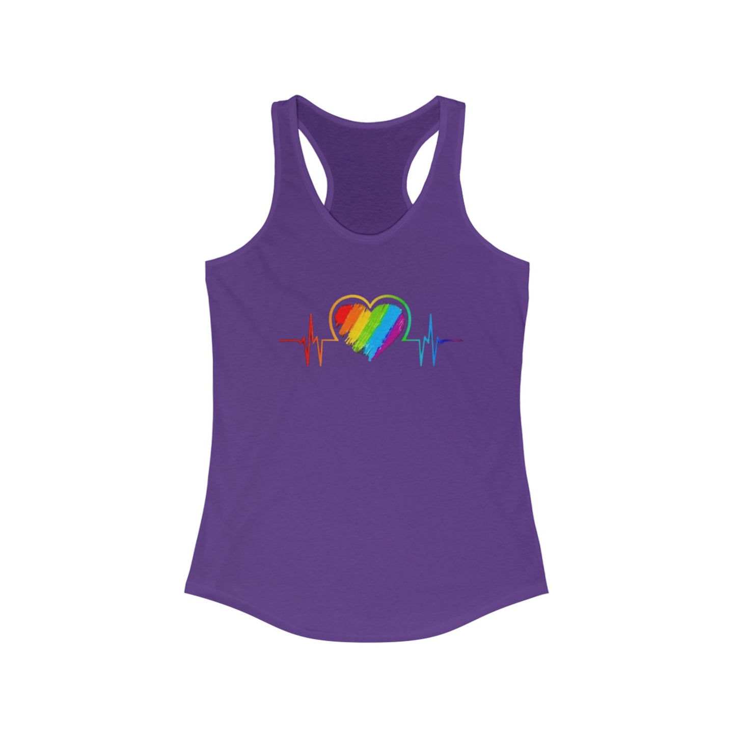 Pride Heartbeat Racerback Tank