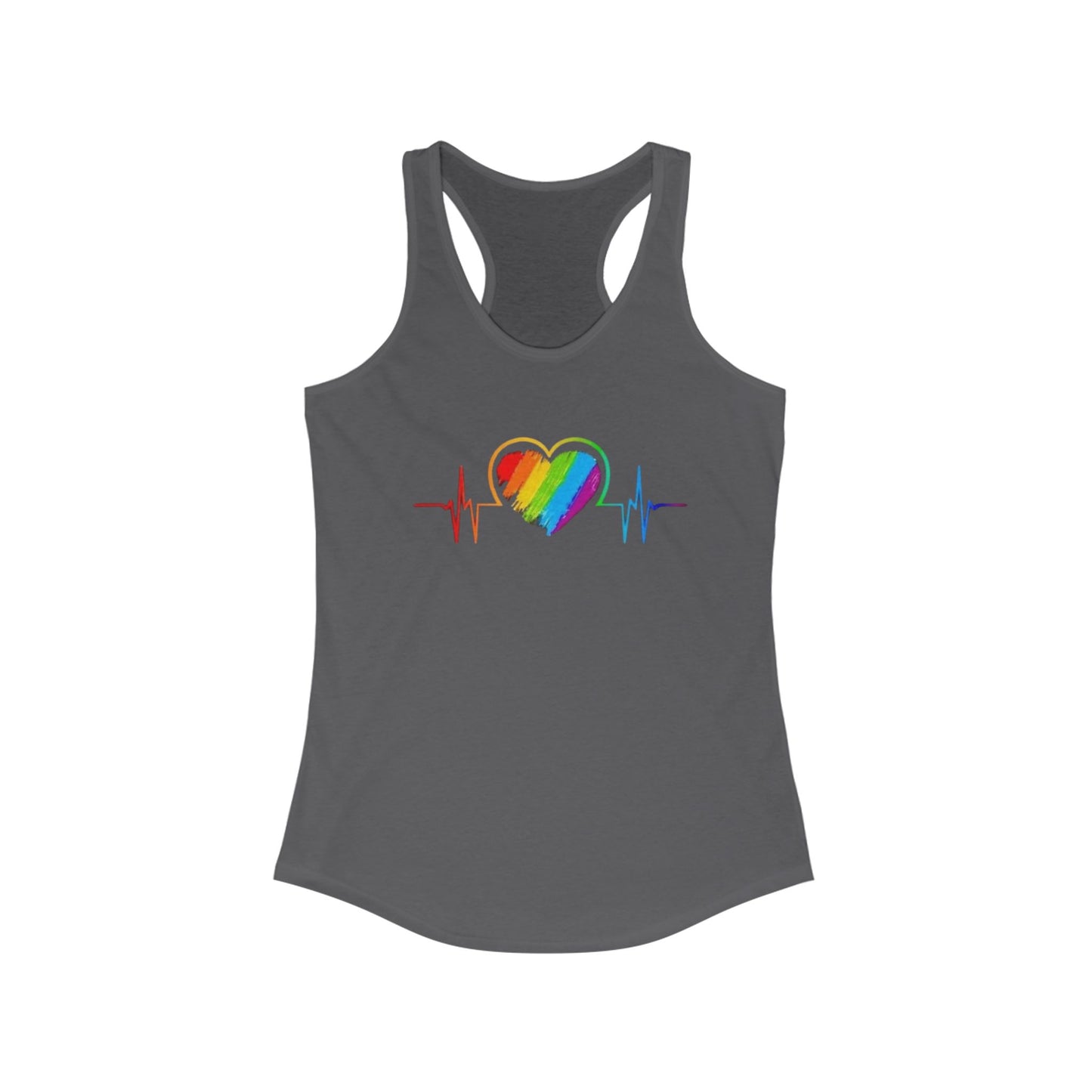 Pride Heartbeat Racerback Tank