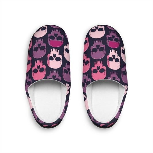 Gothic Skull Print- Indoor Slippers