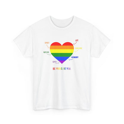 Be Proud, Be You – Rainbow Heart