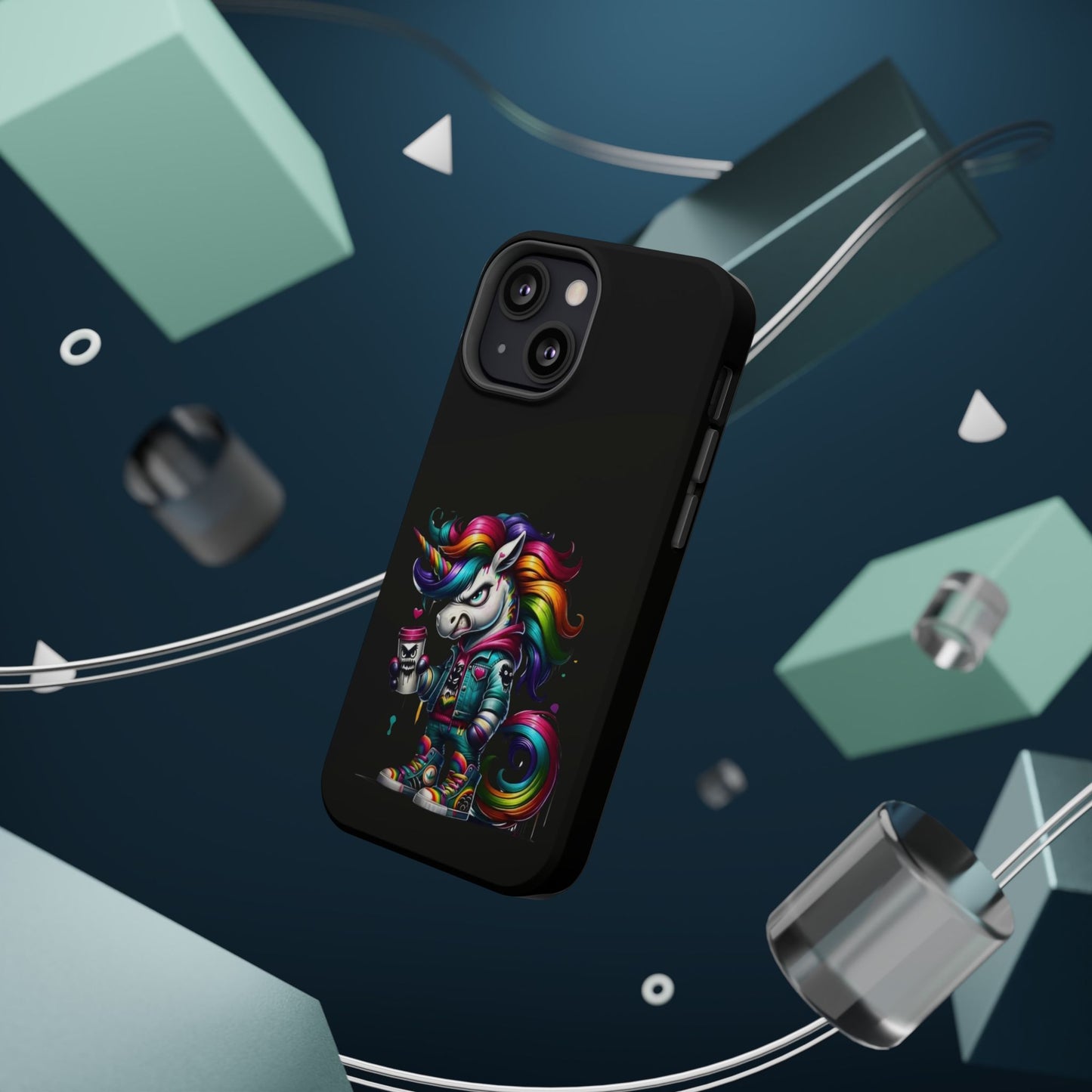 Colorful Unicorn Magnetic Tough Case - iPhone