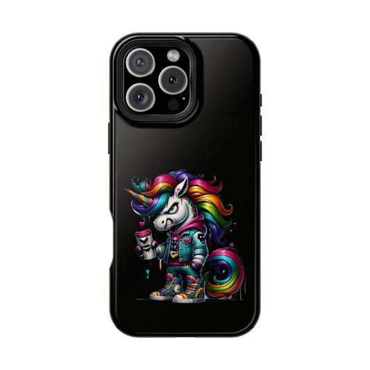 Colorful Unicorn Magnetic Tough Case - iPhone