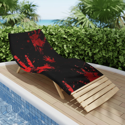 Red Bloody Handprint Towel