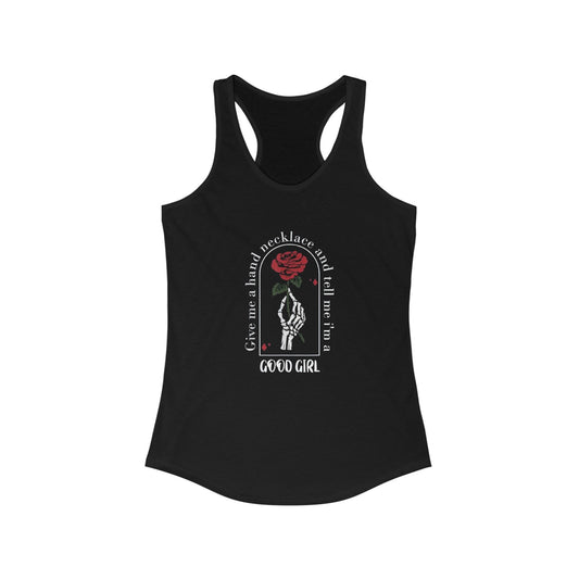 Good Girl Hand Necklace - Racerback Tank