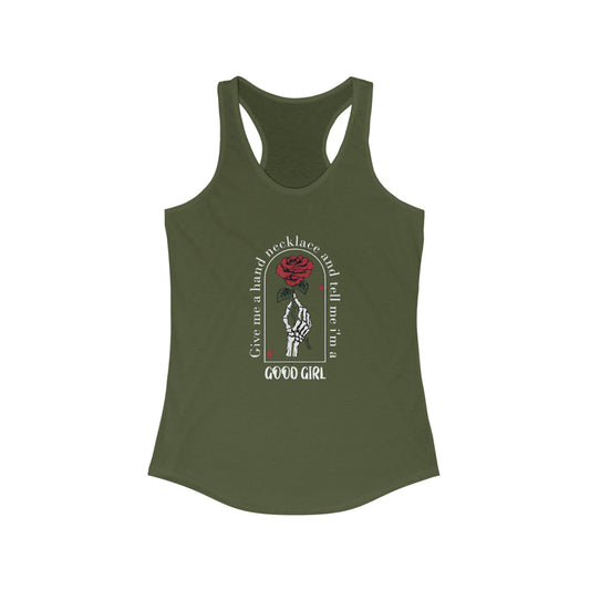 Good Girl Hand Necklace - Racerback Tank