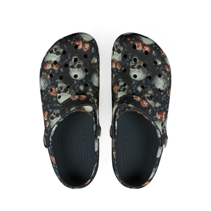 Skull Floral EVA Foam Clogs
