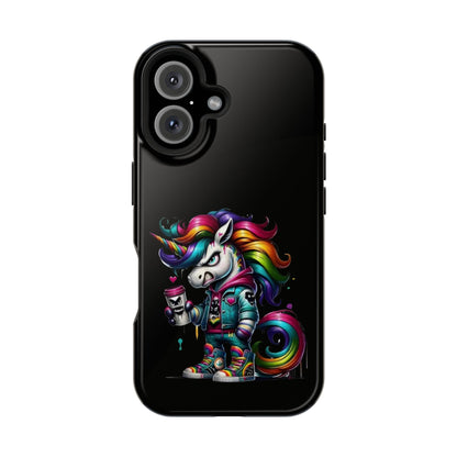 Colorful Unicorn Magnetic Tough Case - iPhone