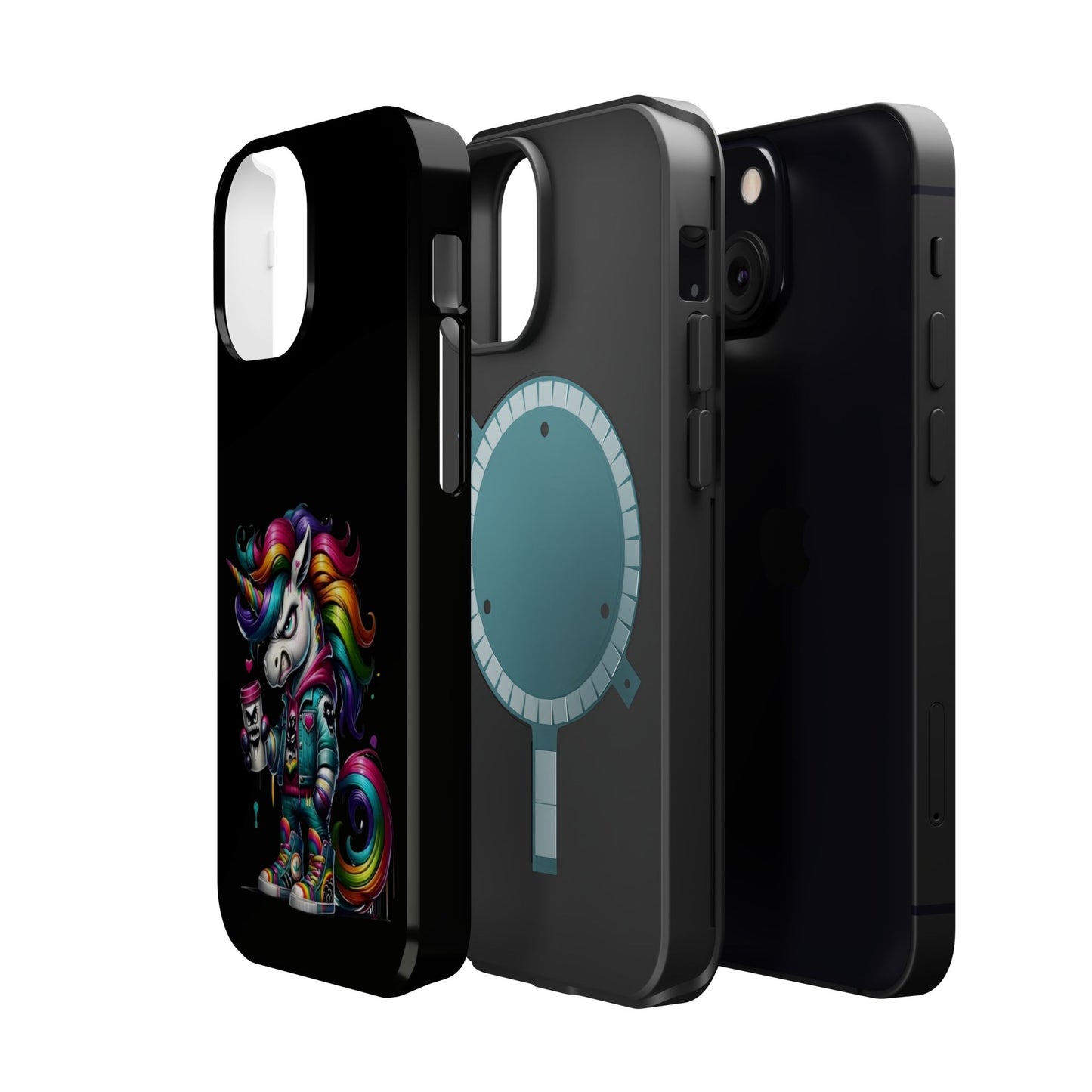 Colorful Unicorn Magnetic Tough Case - iPhone