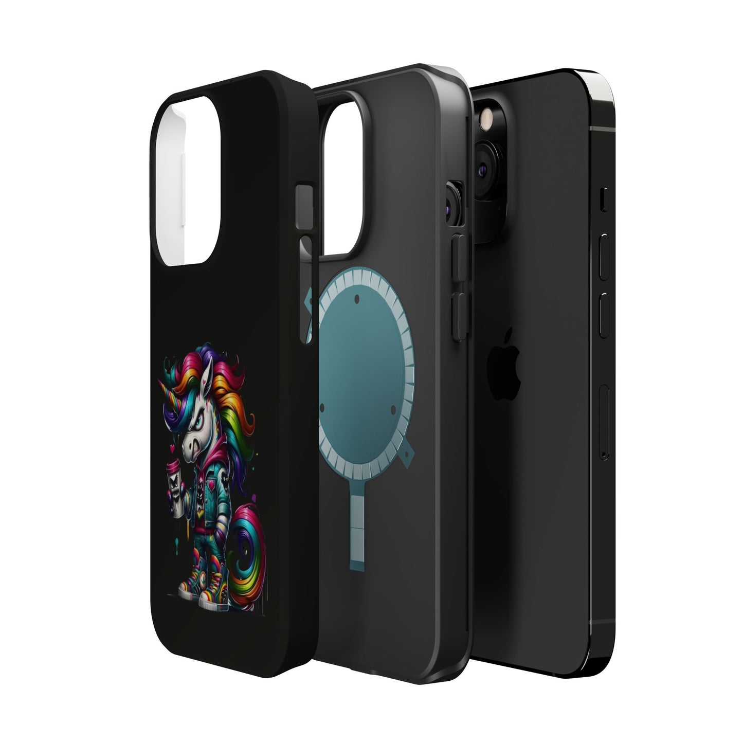 Colorful Unicorn Magnetic Tough Case - iPhone