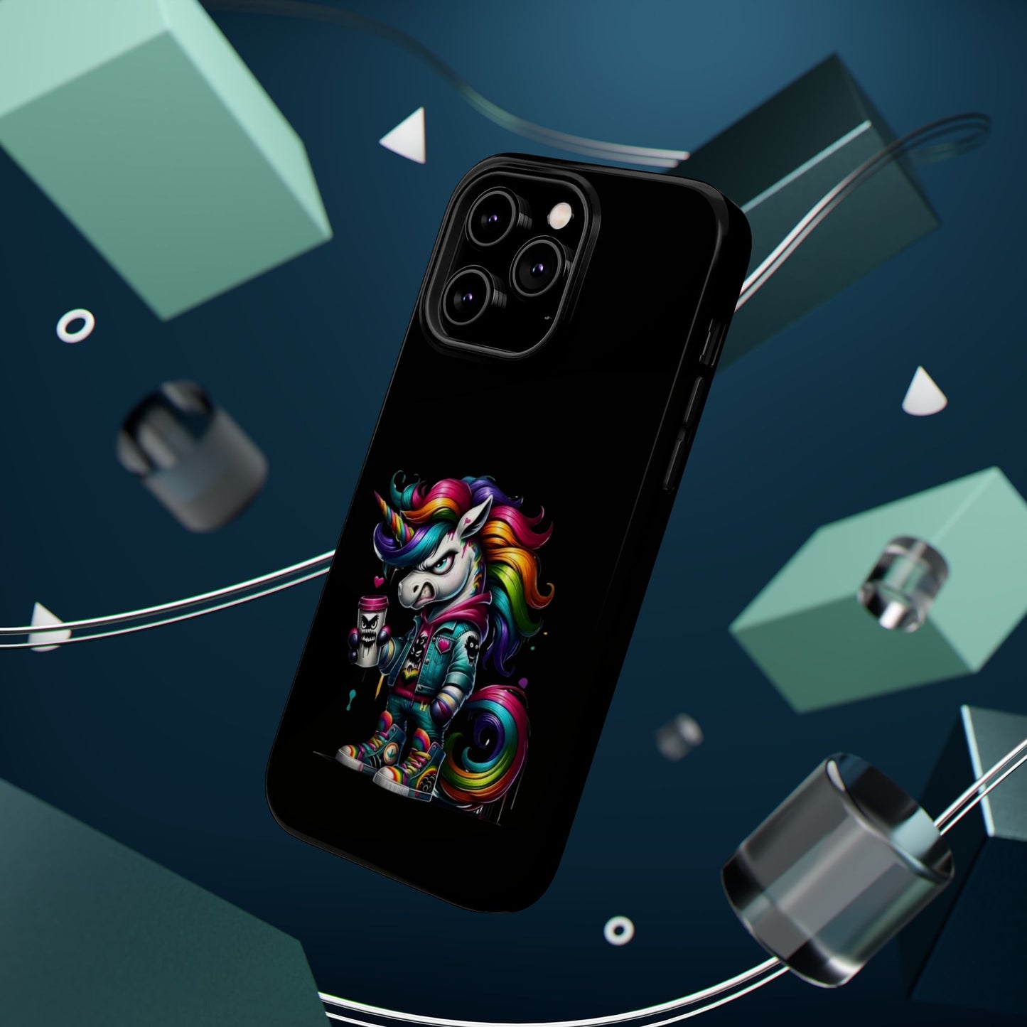 Colorful Unicorn Magnetic Tough Case - iPhone